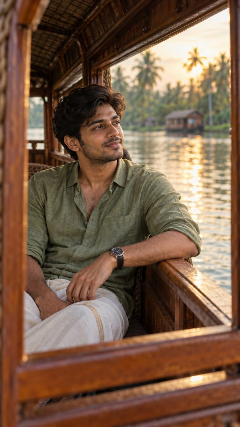 AI-generated fictional portrait demonstrating the Backwater window seat look